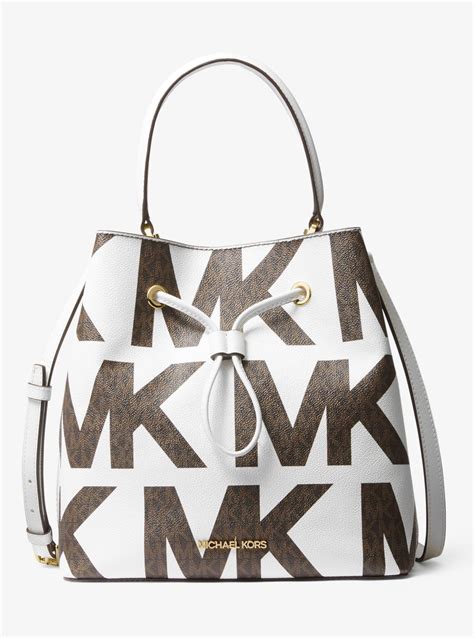 michael kors bags logo|Michael Kors graphic logo purse.